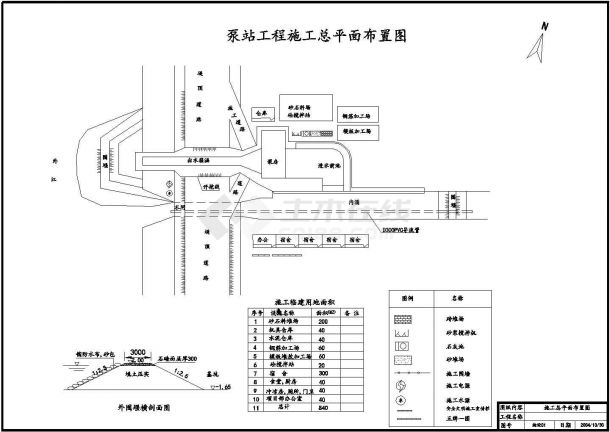 江门市某泵站工程施工组织设计-图一