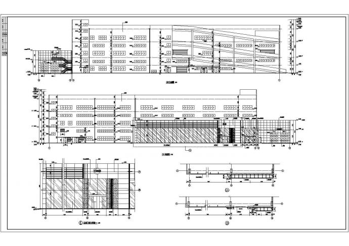 某地3层框架结构4S店建筑专业施工图_图1