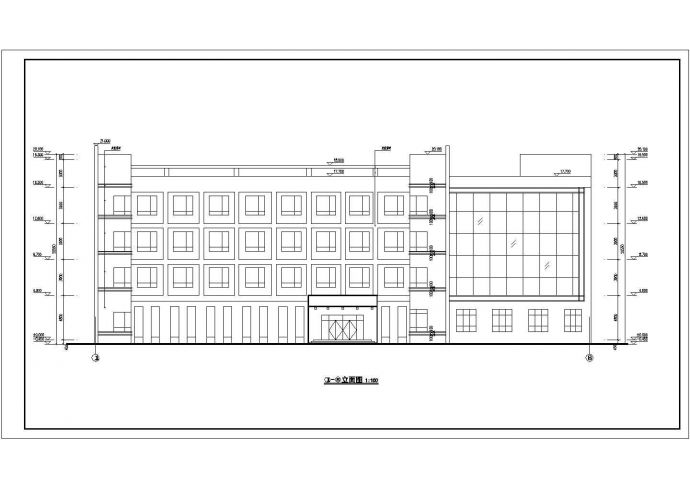 某厂房四层框架结构宿舍楼建筑设计方案图_图1