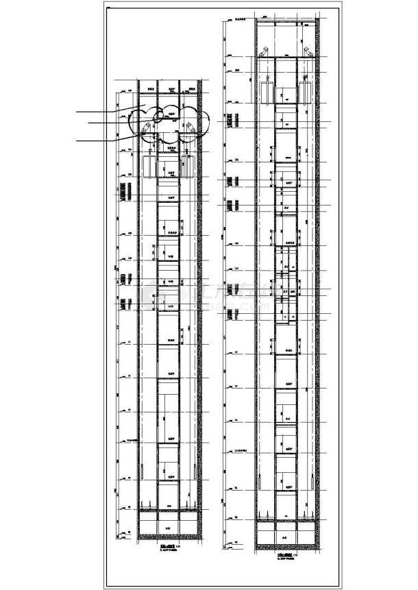 【湖北】超高层现代风格办公写字楼建筑施工图-图二