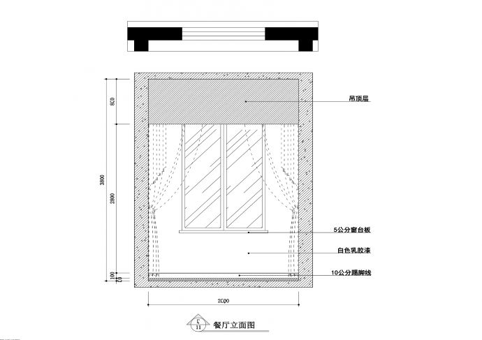 【常熟】现代中式风格跃层公寓室内装修施工图_图1