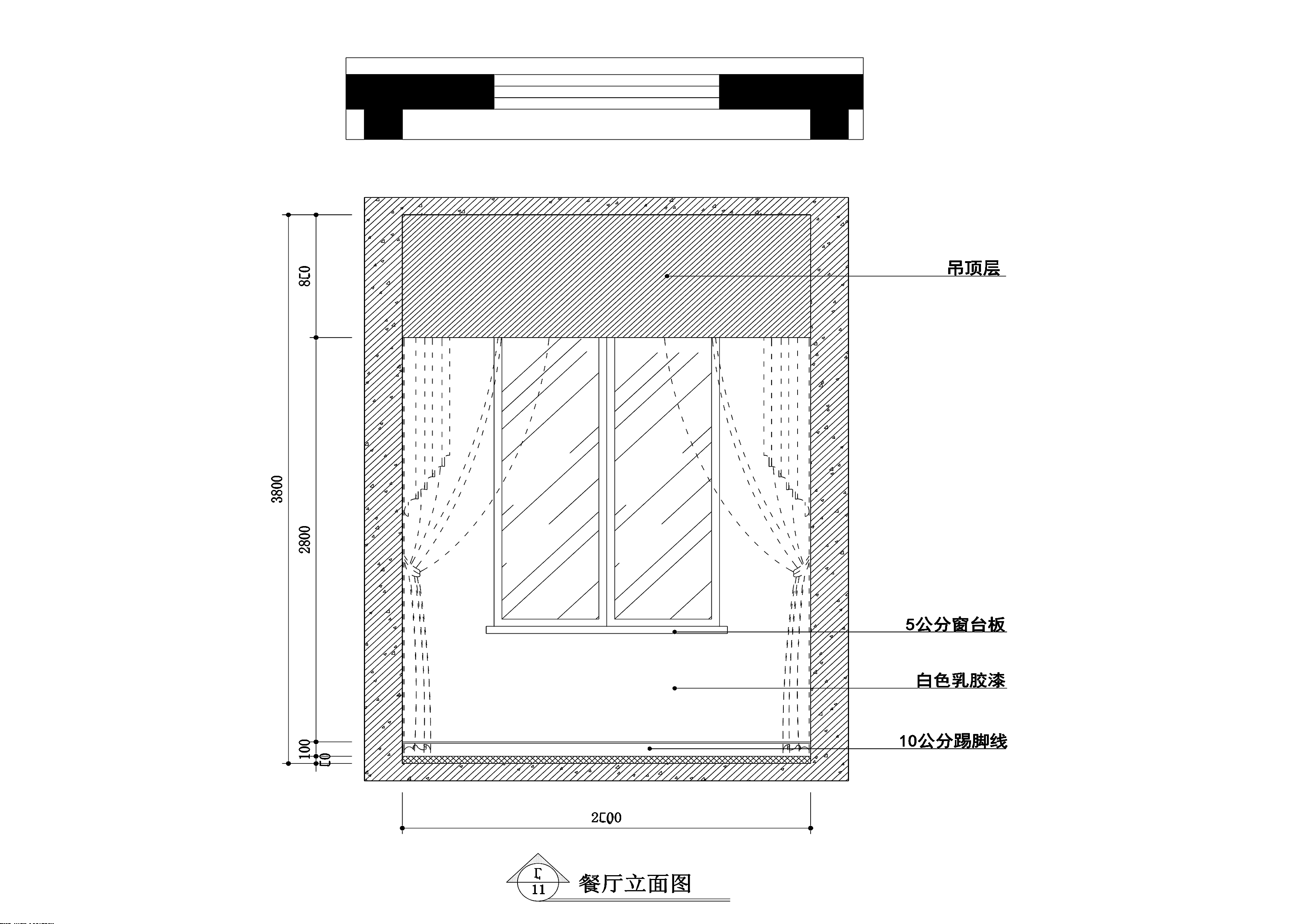 【常熟】现代中式风格跃层公寓室内装修施工图