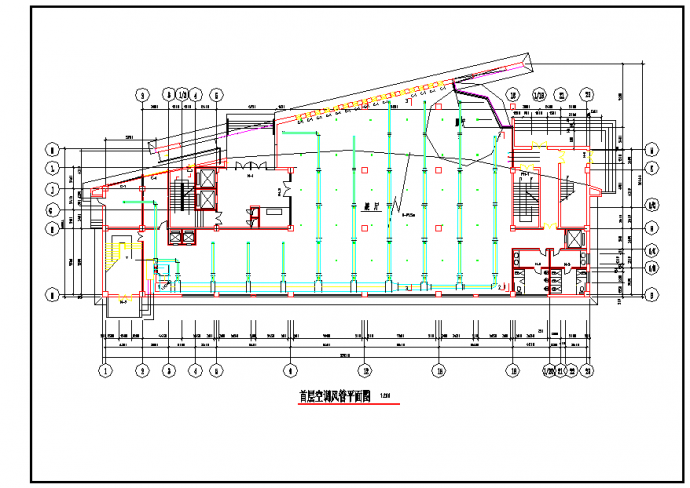 多层商业综合楼建筑全年性空调系统设计施工图_图1