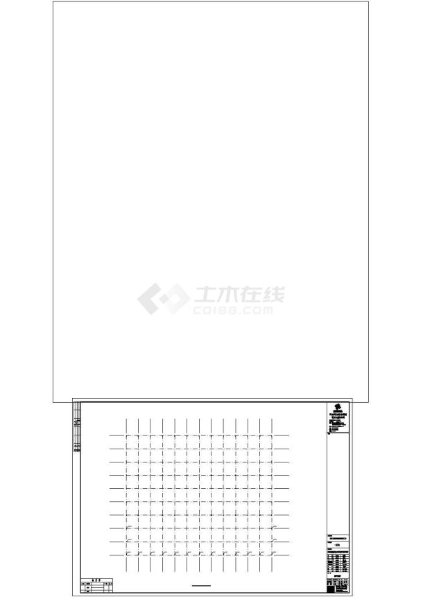 某单层门式轻钢结构厂房建筑、结构设计施工图-图一