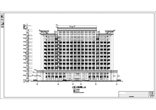 13层框架结构妇幼医院建筑施工图-图一