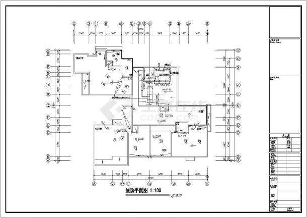 某十八层带跃层住宅楼给排水施工图-图一