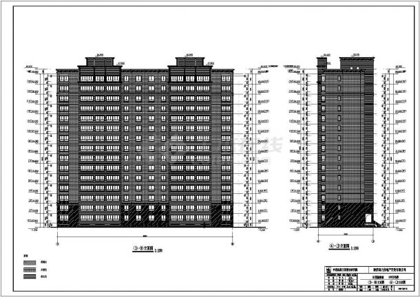 陕西省17层框架剪力墙结构住宅楼建筑设计施工图-图一