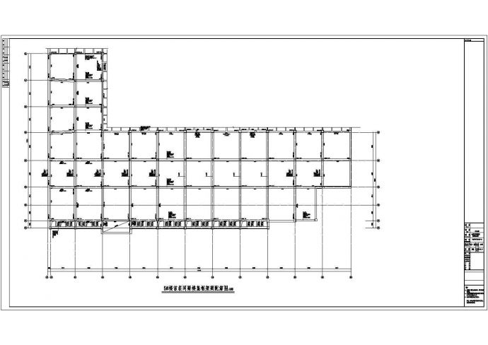 四层框架剪力墙结构财富广场结构施工图（地下3层）_图1