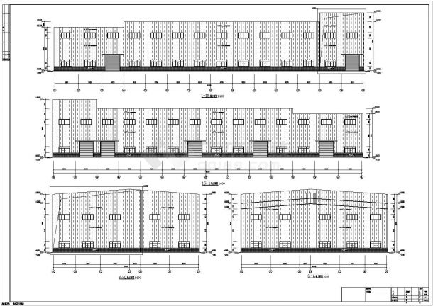16米高双跨钢结构生产车间结构施工图（含建筑图 计算文件）-图一