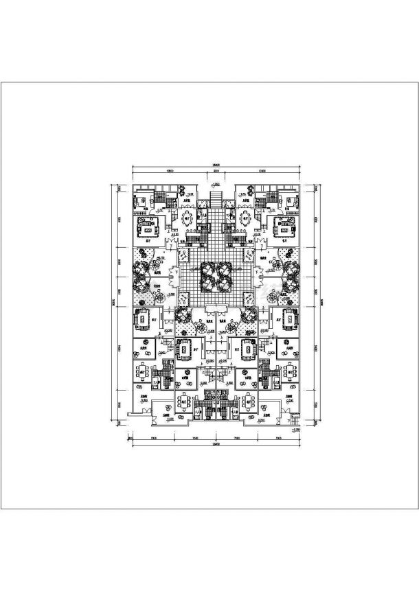 深圳万科第五园框架结构别墅建筑方案设计图纸