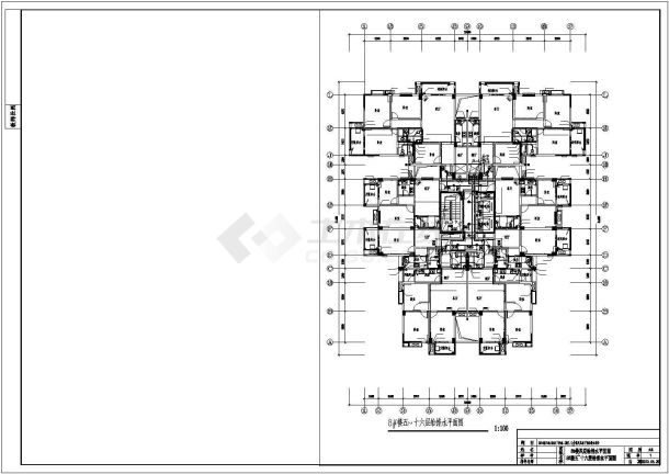 某地高层商住楼给排水设计详细图纸-图二