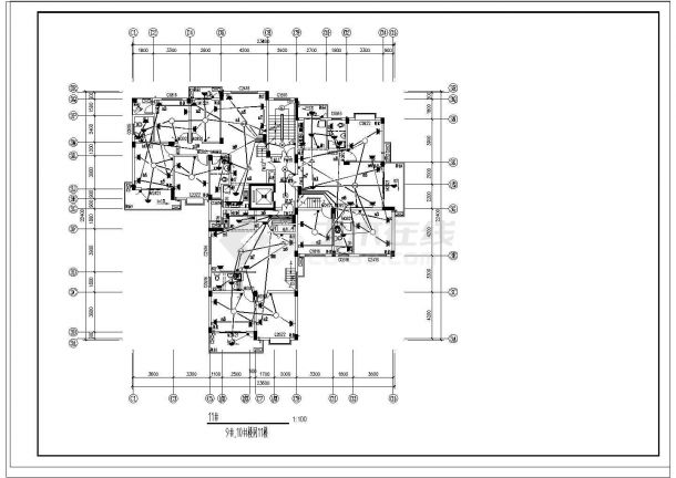【湖北】11层住宅楼强弱电施工图（23张）-图二