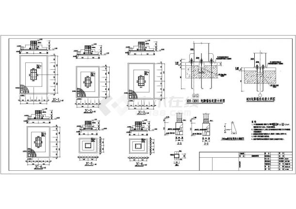 单层钢结构车间厂房结构设计施工图-图二
