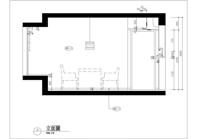 【上海】标准层三居室样板房装修施工图_图1