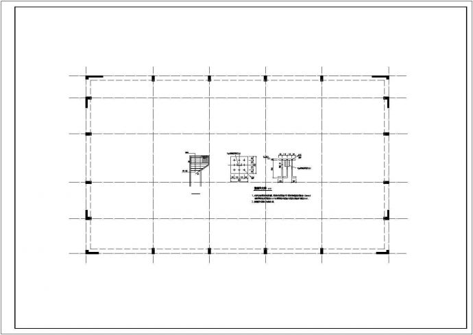山东学校篮球馆钢结构屋顶网架结构施工图_图1