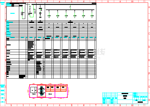 低压柜二次原理电气设计图纸（10张）-图一