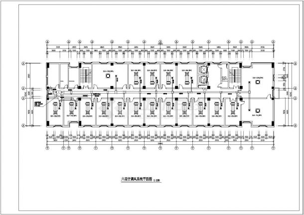 【浙江】某八层办公楼空调平面设计施工图-图二
