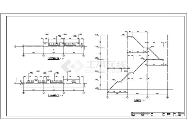 RH炉煤气干法布袋除尘系统平台结构施工图（含建筑图）-图二