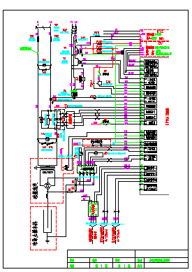 电气工程变压器柜控制原理图（2张）_图1