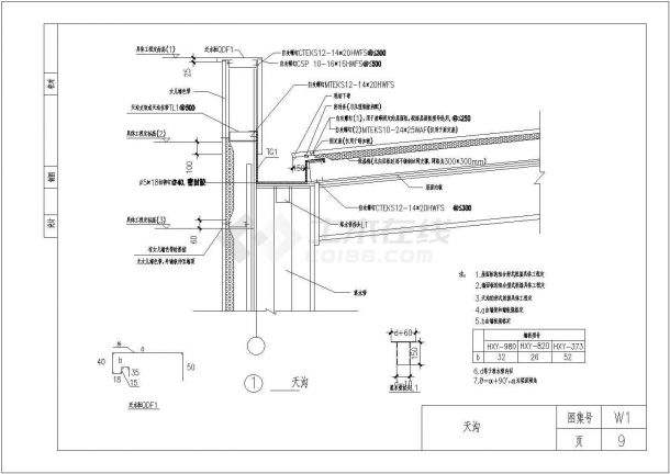 这里是最全钢结构图纸包括屋面、天沟、屋脊、雨蓬等详细钢结构做法-图二