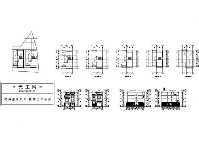 邓宅AB型别墅设计图，含效果图_图1