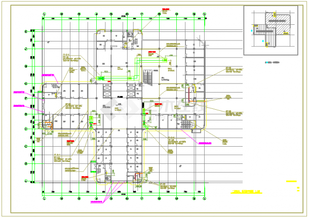 【重庆】医疗综合楼空调通风防排烟系统设计施工图（含洁净区域）-图一