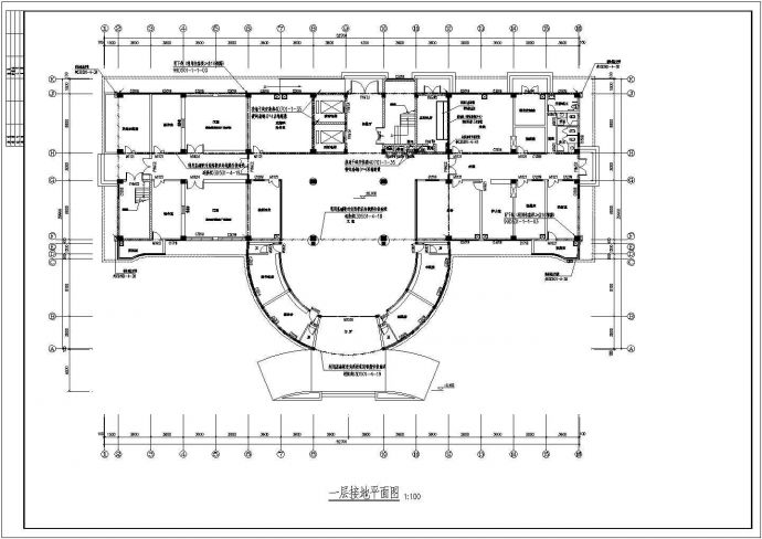 某地9层混凝土框架结构医院综合楼建筑及结构施工图（含水电）_图1