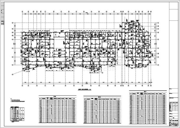地上五层框架结构病房楼结构施工图-图二
