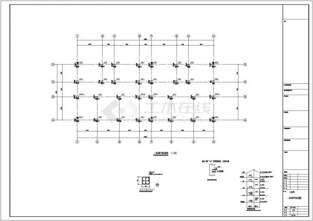 某三层框架结构别墅结构施工图全套-图二