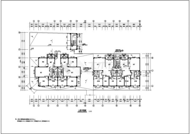 七层框架结构新居住宅楼建筑设计施工图-图一