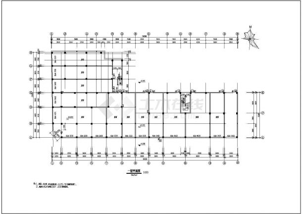 七层框架结构新居住宅楼建筑设计施工图-图二