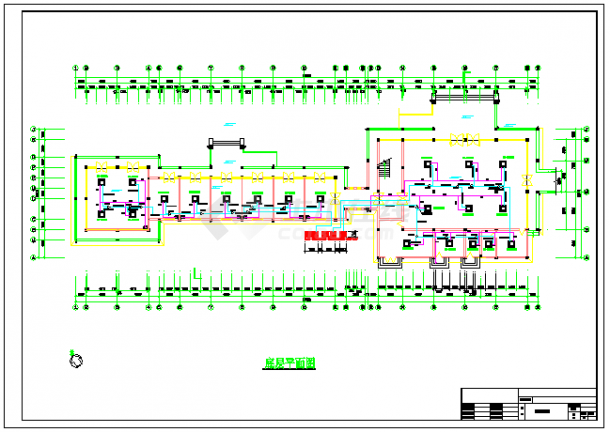 【江苏】行政服务区舒适型空调系统设计施工图（结构形式多）-图一