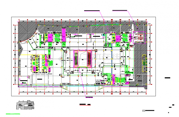 【山东】知名设计院现代风格商场百货空间室内CAD施工图-图一
