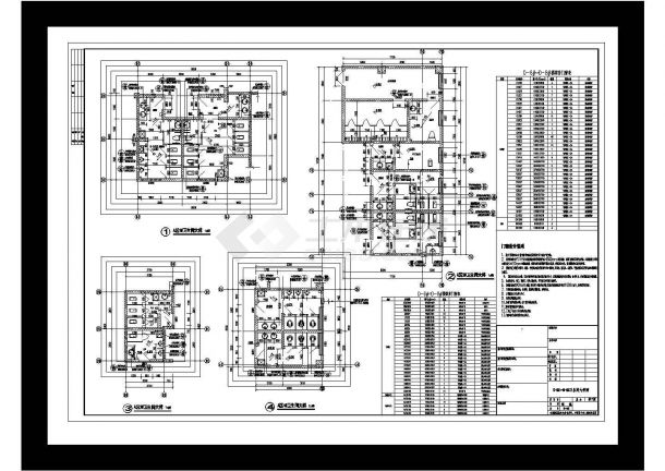 某A区高层商品房裙房、地下室建筑施工图-图二