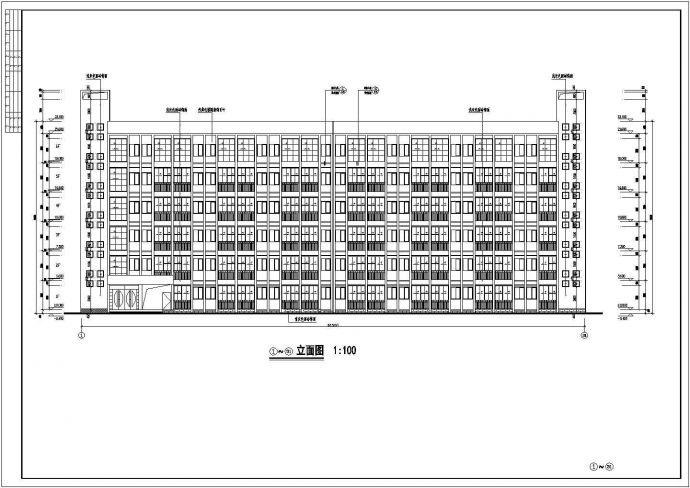 六层混凝土结构学生公寓楼结构施工图_图1