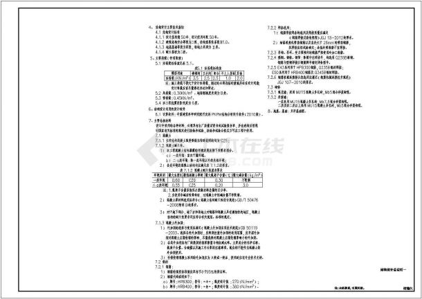 某地砌体结构民房结构设计施工图纸-图二