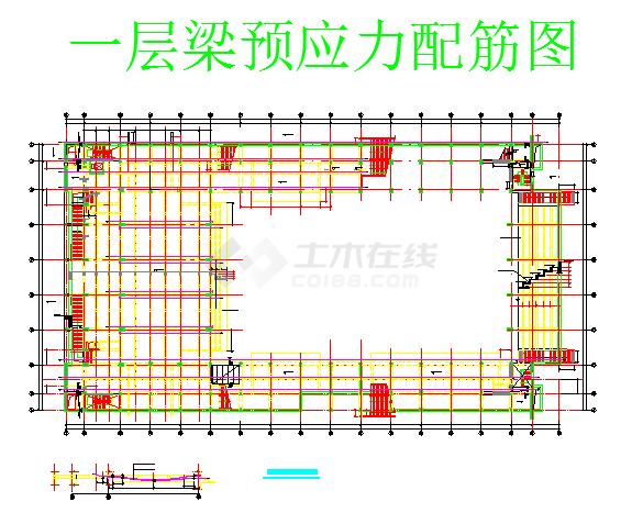 【北京】外国语大学大学生体育馆全套结构图-图二