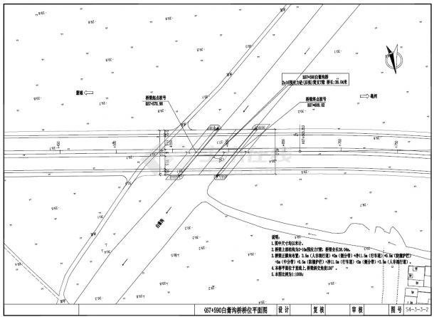 2-16m预应力混凝土后张法简支T梁桥设计套图（42张）-图一