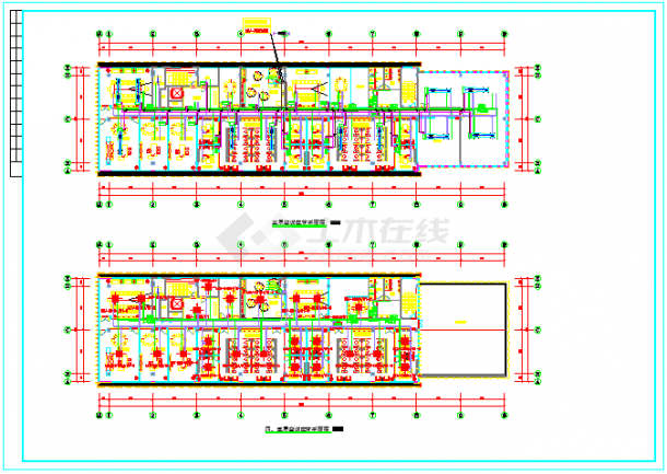 【江苏】多层科研办公楼空调通风系统设计施工图（多联式系统）-图一