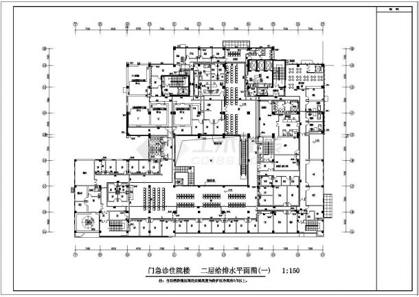 【重庆】一类高层医院建筑给排水消防施工图