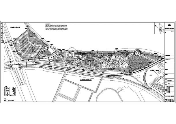 厦门五缘湾小区内道路总平面设计图-图二
