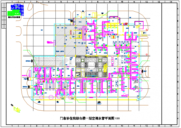 【重庆】医院急诊楼和康复后勤中心空调通风及防排烟系统设计施工图（含节能设计）-图二