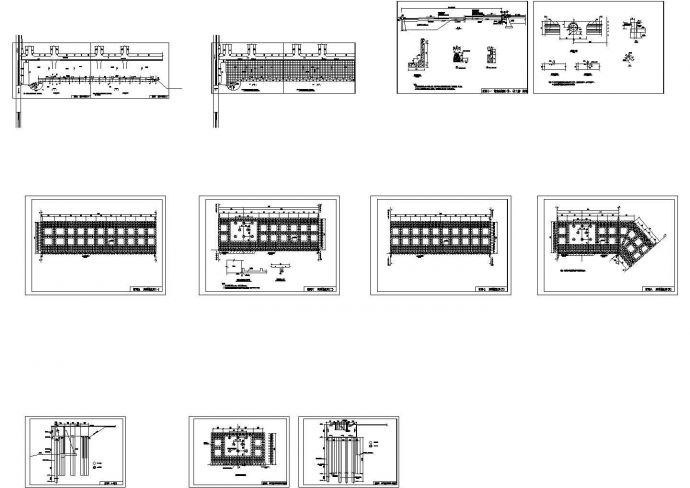 某地区钻孔灌注桩板桩码头全套设计图纸（11张）_图1
