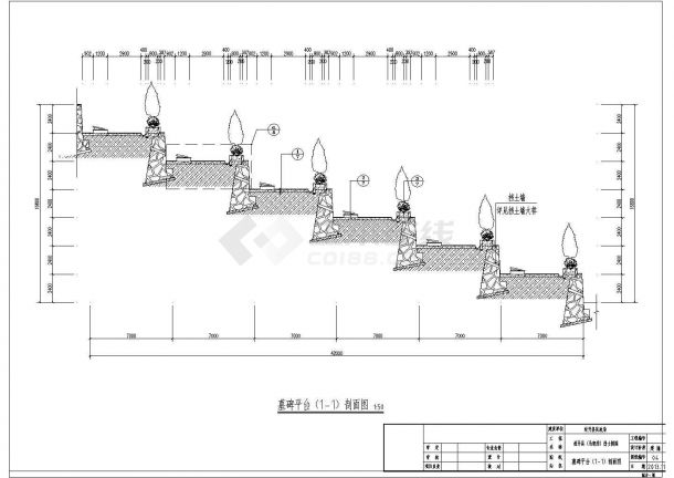 【广东省】某地某烈士陵园建筑设计施工图-图二