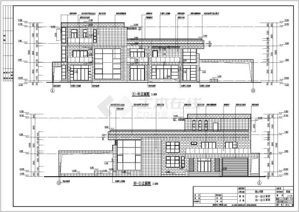 潮州某三层混凝土框架结构私人别墅建筑施工图-图一