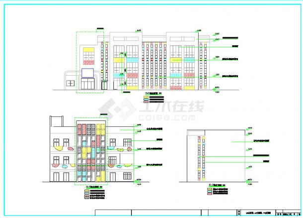 某地三层砌体结构幼儿园建筑设计施工图-图二