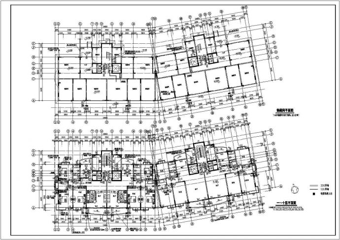 十一层框架高层住宅楼建筑施工图纸_图1