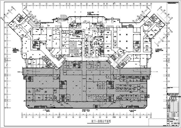 南京12层框架结构医院综合楼建筑设计方案图-图二