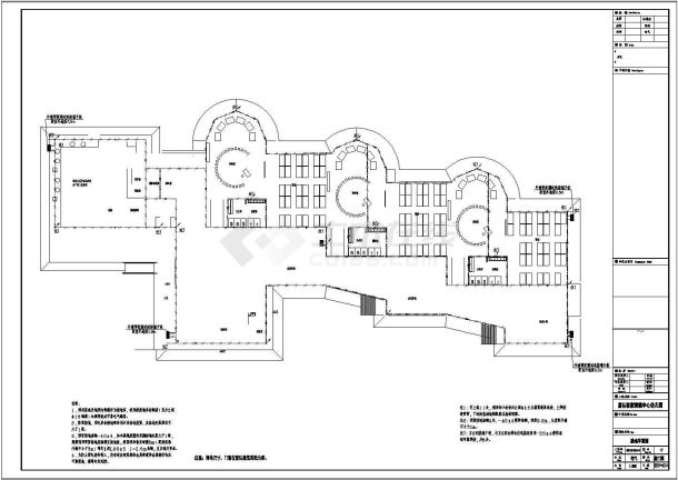 陕西地上三层幼儿园全套电气施工图纸-图二