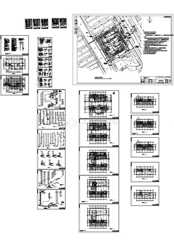 -1+8层办公楼给排水系统施工图纸（含计算书）-图一